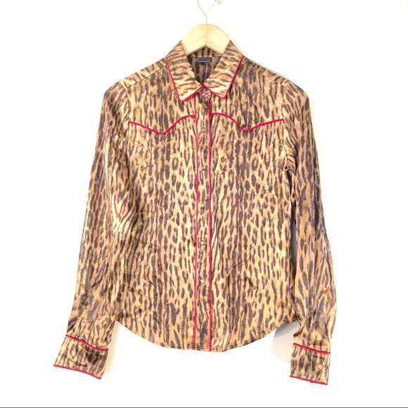 5/48 Tops - NWOT 5|48 SAKS FIFTH AVE Silk Animal Print Blouse